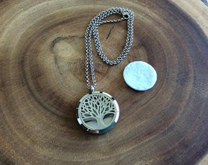 Tree of Life Essential Oil Diffuser Necklace